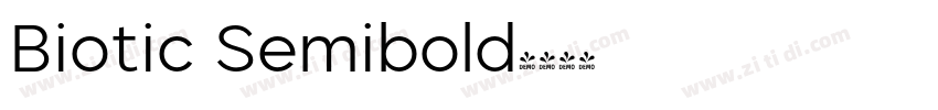 Biotic Semibold字体转换